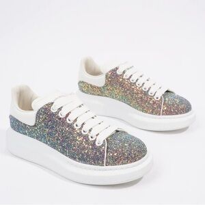 Alexander McQueen Women's Oversized "Glitter" Sneaker - Size 38.5